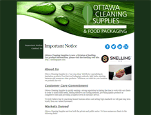 Tablet Screenshot of ottawacleaningsupplies.ca